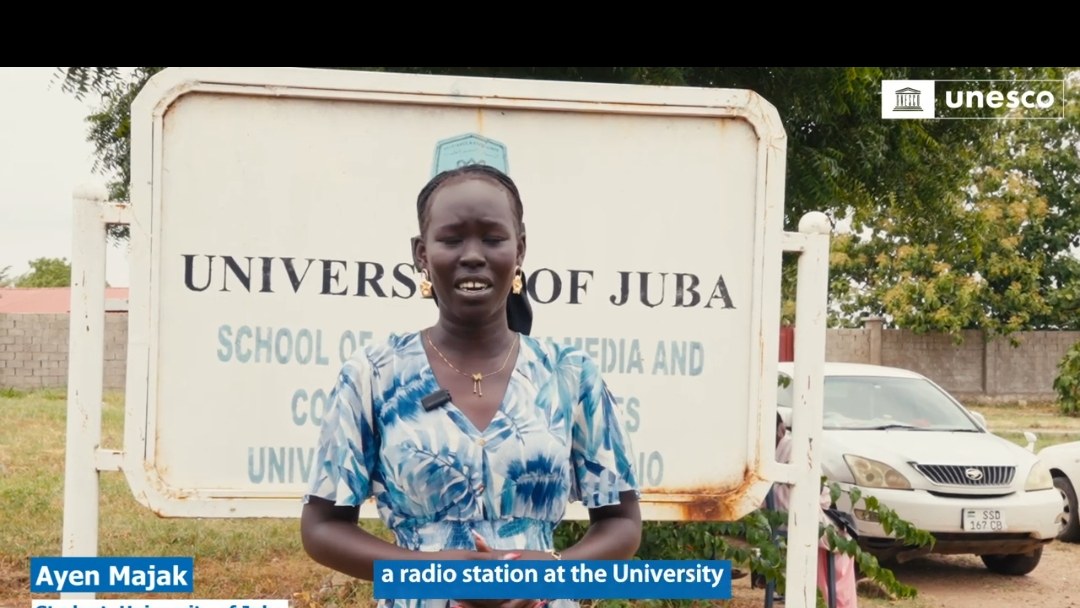 Ayen Majak, student at the University of Juba